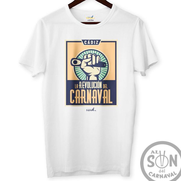 camiseta blanca la revolucion del carnaval