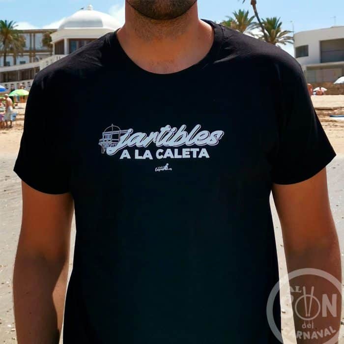 camiseta negra jartibles a la caleta