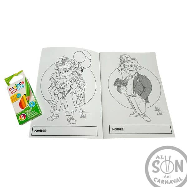 Cuaderno de Colorear los Personajes del Carnaval