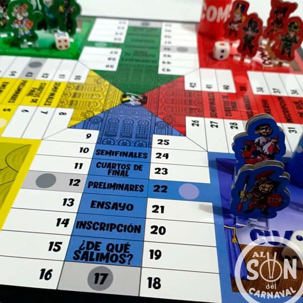 Juego taratachis parchis del carnaval